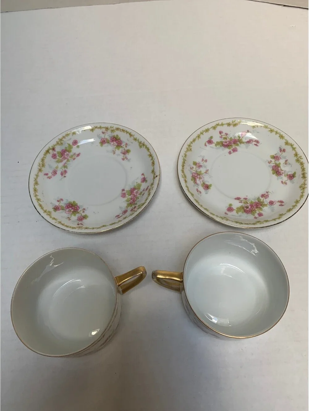Vintage Victoria Austria Pattern 223 or VT0223 Pink Rosebuds 2 Sets